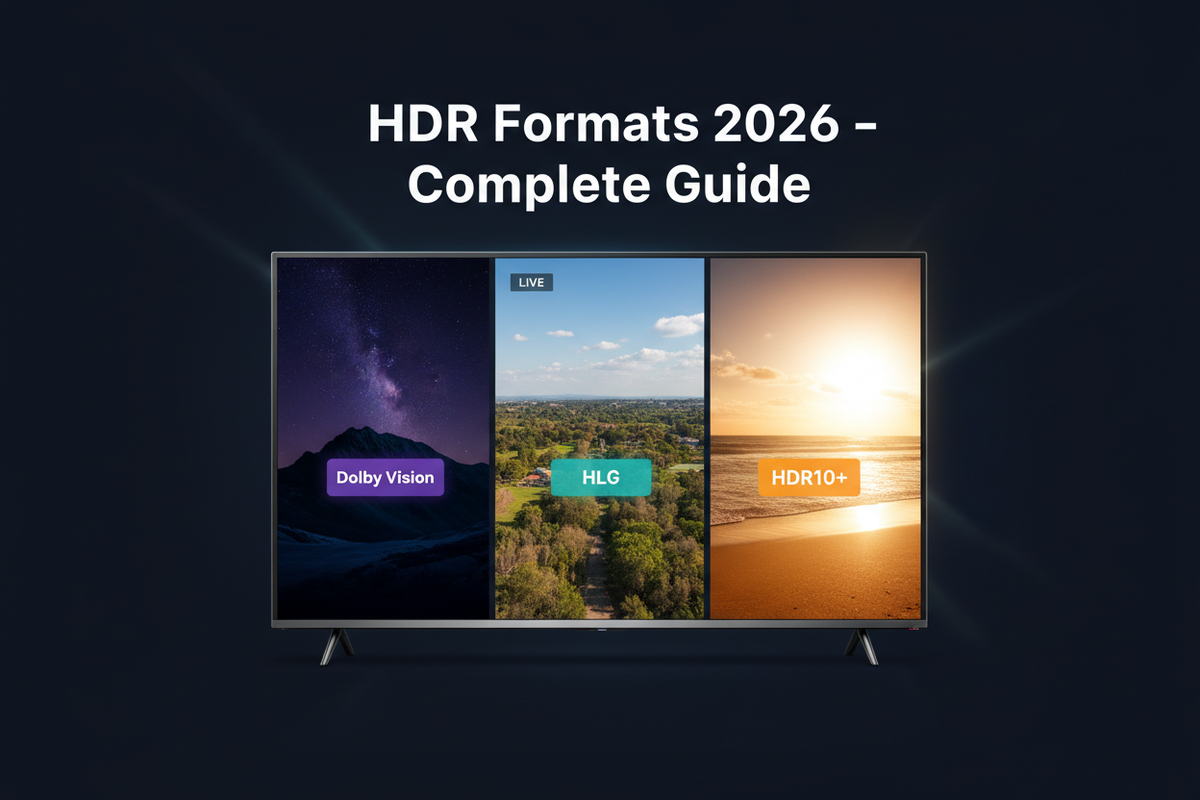 Smart TV HDR Formats 2026 โ Dolby Vision vs HDR10+ vs HLG Complete Guide for Europe