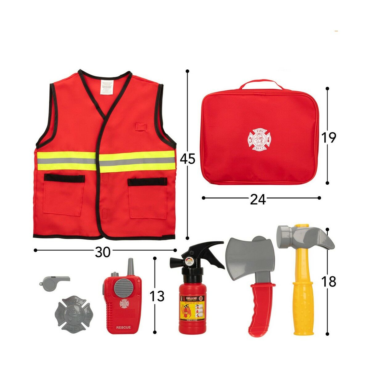 Fireman set Colorbaby Power Action! 8 Pieces