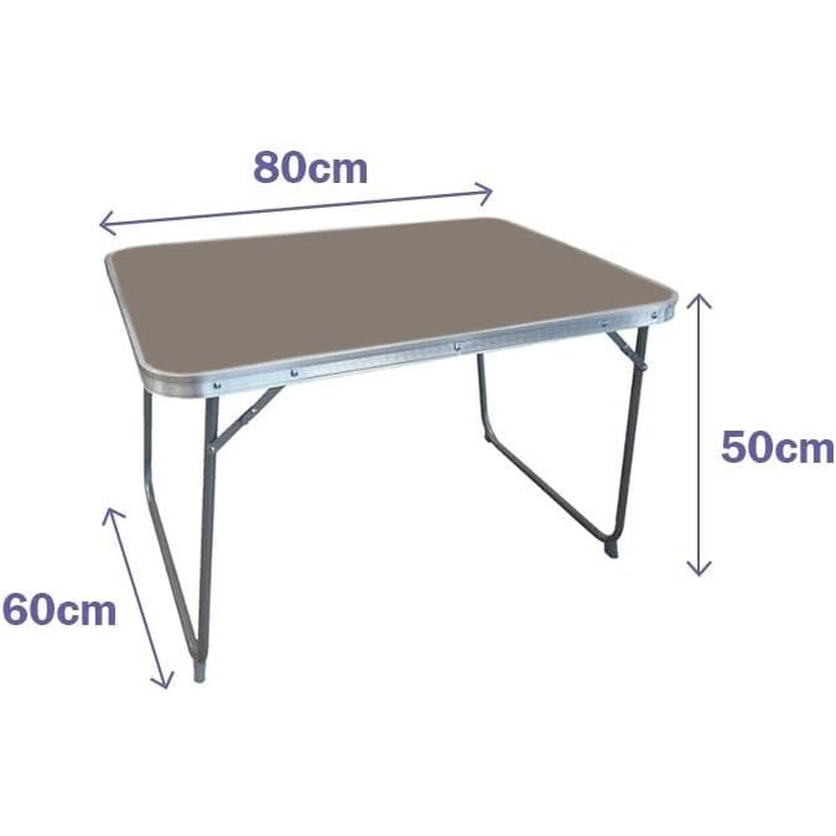 Folding Table Marbueno White 75 x 60 x 55 cm