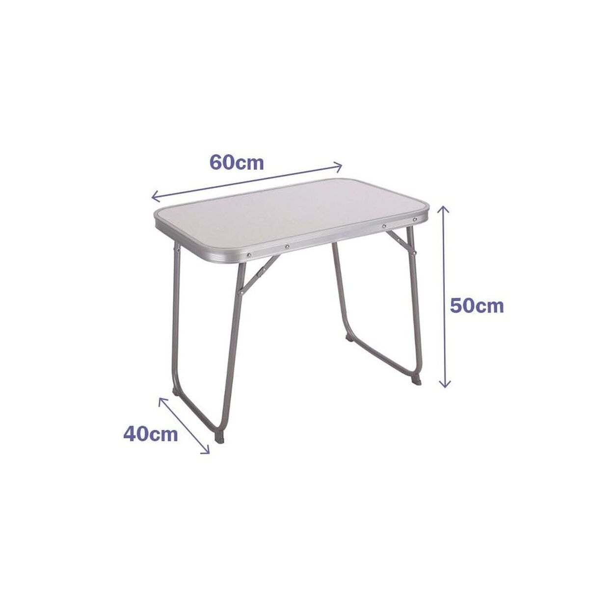 Folding Table Marbueno White 60 x 40 x 50 cm