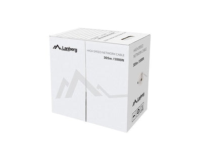 Lanberg LCU6-12CU-0305-S Network Cable 305M CAT.6 U/UTP (UTP) Grey — image 1