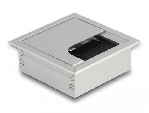 Delock 66860 Pasacables Assembly Desk With Brush 80 X 80 X 28MM Silver — image 1