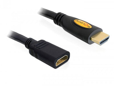 Delock HDMI Cable Ethernet a - a M/H 5.00M 4K Black — image 1
