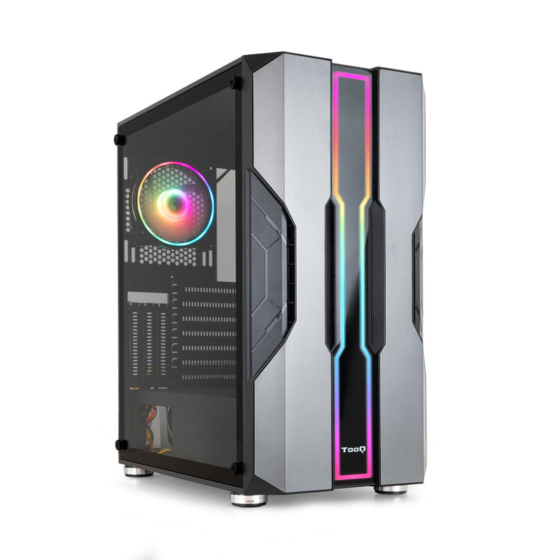 TooQ Nightcity Box Semitorre Gaming Eatx/ATX/Micro-atx/Mini-itx - Panel Side Glass Tempered - Size Drive