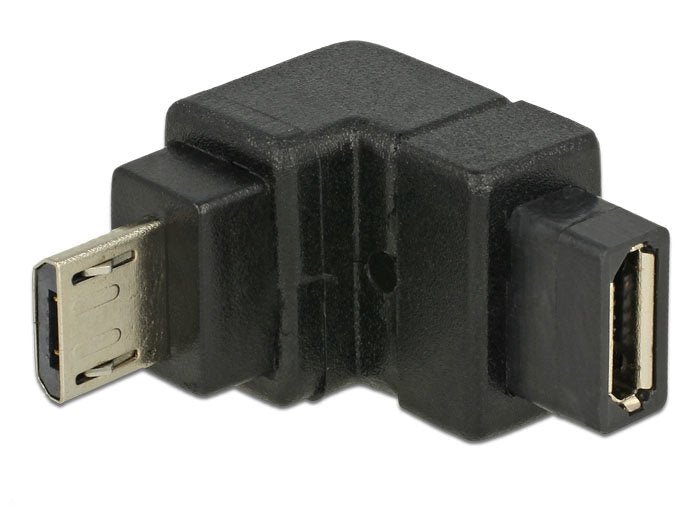 Delock Adapter USB 2.0 Micro-b Male USB 2.0 Micro-b Female Angulo