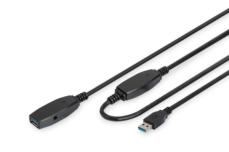 Digitus DA-73106 USB Cable 3.0A/m-a/H Extensor Black 15M