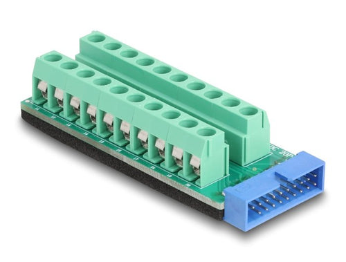 Delock USB Connector Male Poste a Terminalblock Adapter 20 Pin — image 1