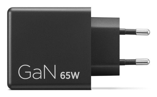Lenovo Dual USB-C 65W GaN Charger Black - Eu — image 1
