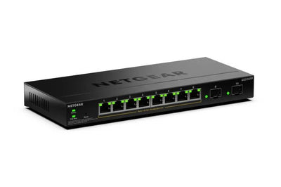 NETGEAR Switch PoE + Smart Managed Essentials 10 Ports Gigabit Ethernet Serie S350– 8 X 1G PoE + a 55W, 2 X 1G — image 1