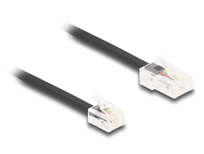 Delock 88039 Cable Telefónico RJ45 Male a RJ11 Male Black 10M — image 1