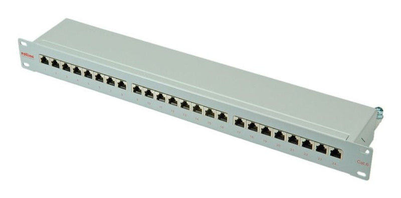Roline KAT.6 Class And 48,26CM 19PULGADAS-PATCHPANEL 24P Apantallado Grey