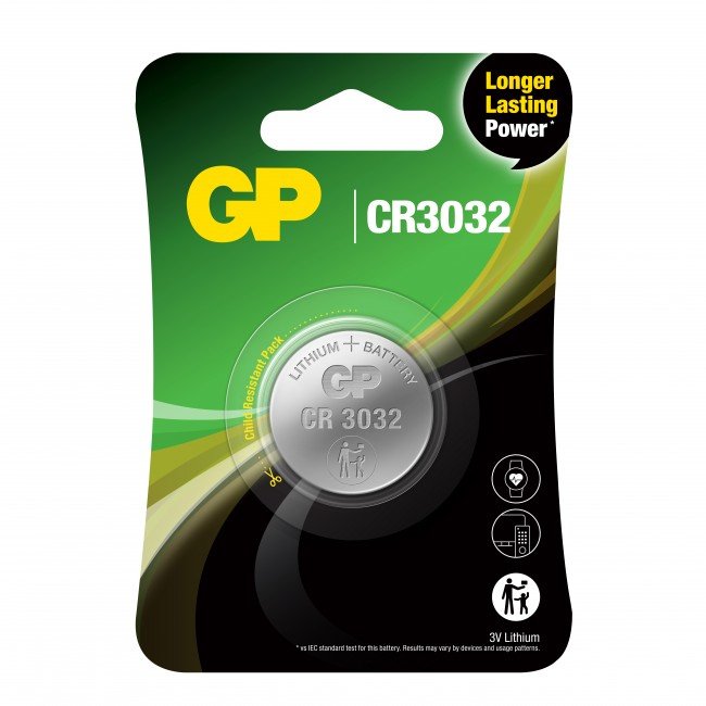 Gp Batteries Battery Lithium CR3032 Battery Body Only Uso Lithium-manganese Dioxide (LIMNO2)