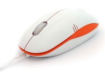 3FREE Mouse Optico USB MCM101/Wo White Orange