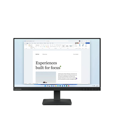 Lenovo Monitor L24-4E 23.8 100 HZ HDMI 1.4, VGA Full HD LCD 4 Ms Black — image 1