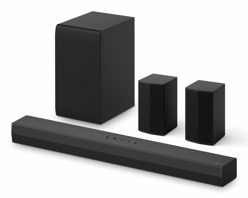 LG Soundbar S40TR Negro Con Subwoofer Y Altavoces Traseros Inalámbricos 400W 4.1CH