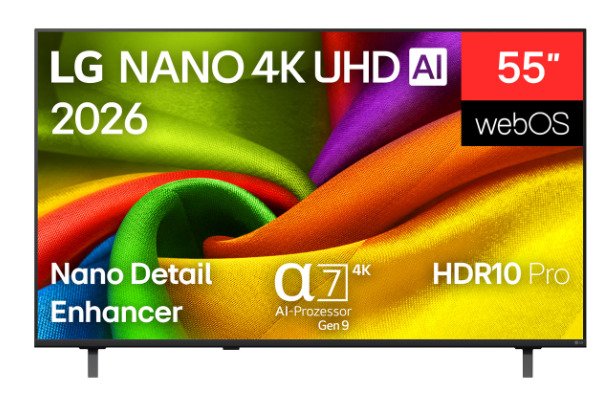 LG TV 55NU8E0B3LA.AEU 55 Nano UHD Legs Laterales Wi-Fi HDMI X3