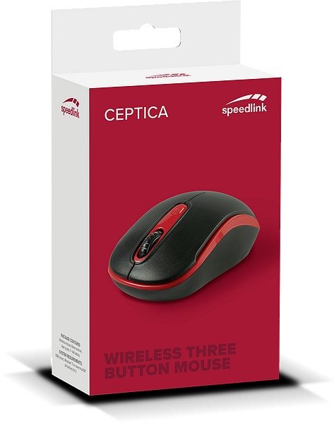 Speedlink Mouse Ceptica Office Ambidextro RF Wireless Óptico 1600 DPI