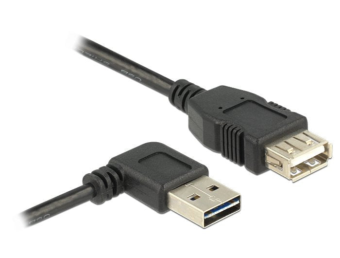 Delock Cable Extensión USB 2.0 Typ-a Angular USB 2.0 Typ-a Black 1M