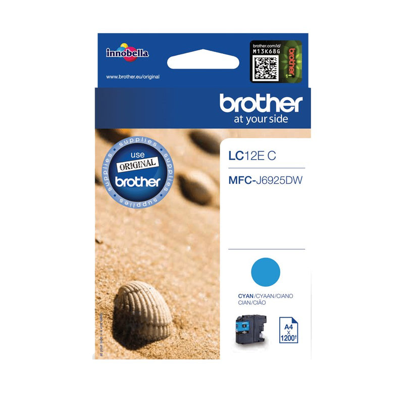 Brother LC12EC Capacity XL Cyan Genuine Ink Cartridge