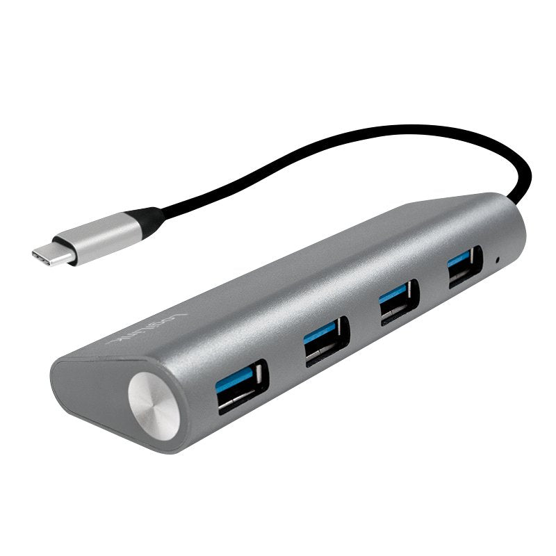 Logilink UA0309 Hub Interfaz USB 3.2 Gen 1 (3.1 Gen 1) Type-c 5000 Mbit/S Grey