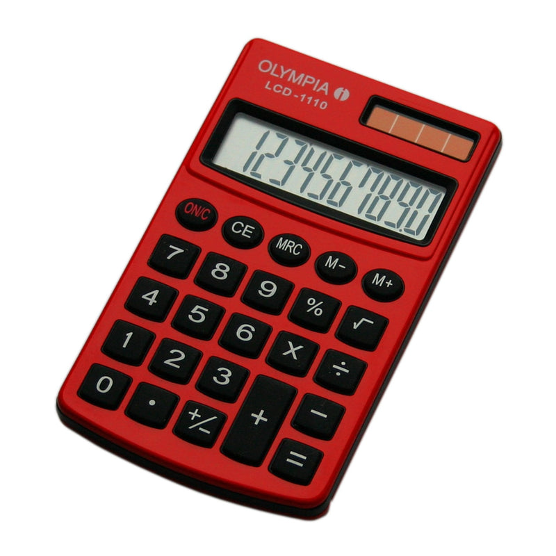 Olympia Calculator LCD-1110 Red