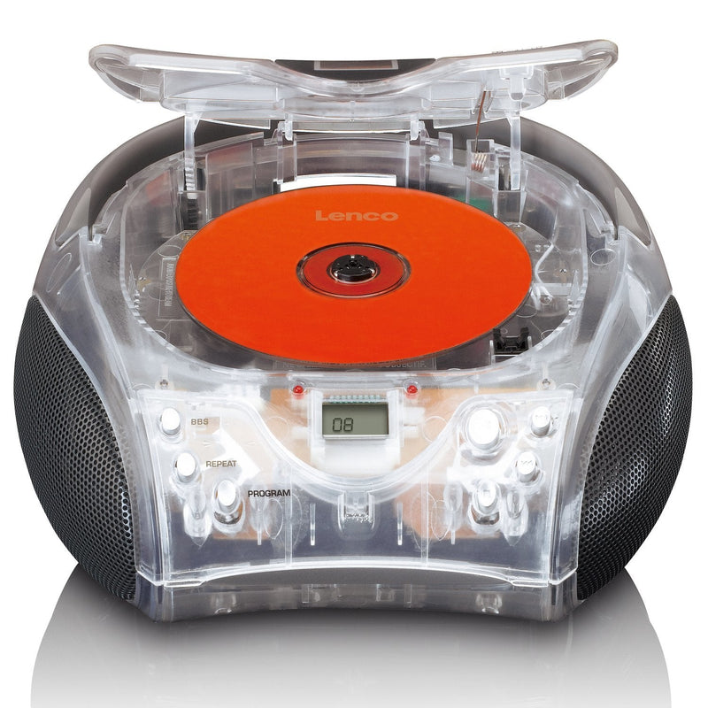 Lenco SCD-24TR Radio Laptop Digital Transparent