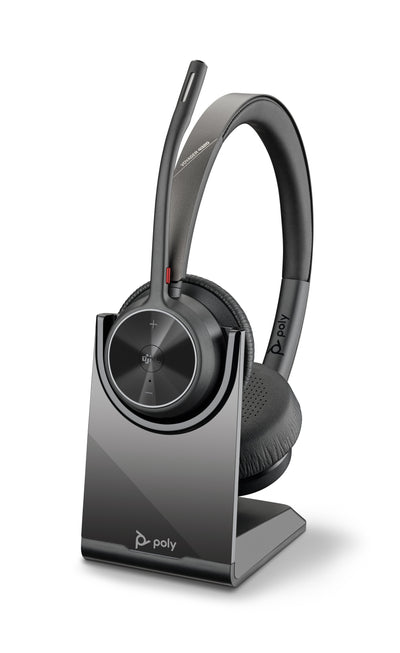 Poly Voyager 4320-M Microsoft Teams Certified Headset With Charge Stand — image 1
