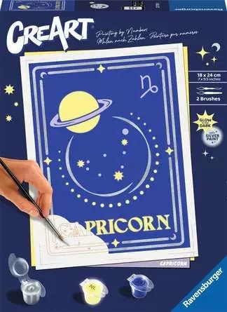 Ravensburger Creart - Signo Zodiacal Capricornio, Pintura 23739 — image 1