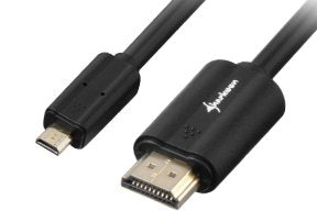 Sharkoon 1.5M, HDMI/Micro HDMI Cable 1,5M HDMI Type a Standard HDMI Type D (micro) Black — image 1