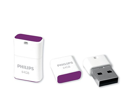 Philips FM64FD85B/00 Unit Flash USB 64GB USB Type a 2.0 Púrpura, White