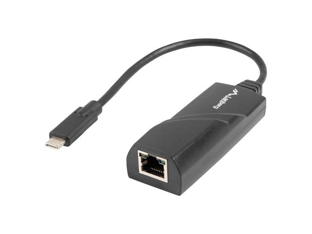 Lanberg NC-1000-02 Adapter USB Cable -c RJ-45 Black