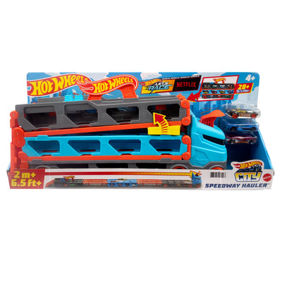 Hot Wheels Vehículo Toy Transportador Pista Carreras 2 1 GVG37 — image 1