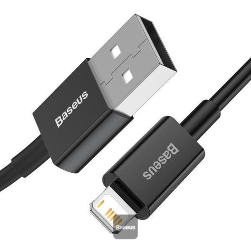 Baseus Lightning Top Series Cable Fast Charging, Data 2.4A, 2M Black (CALYS-C01) — image 1