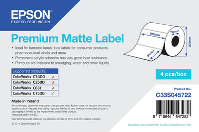 Epson Premium Matte Label White Matte — image 1