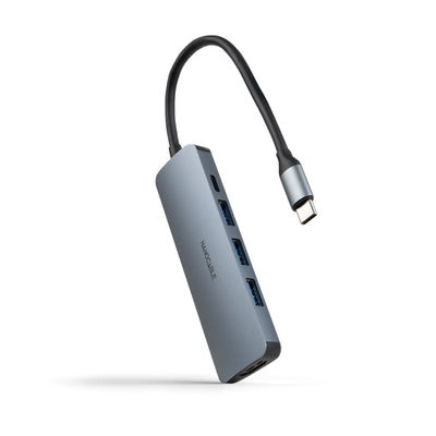 Nanocable Docking Type-c 10.16.4605 3x USB 1x HDMI 4K 1x USB Type-c Pd Grey — image 1