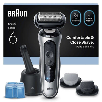 Braun Máquina Series 6 62-S7650CC Afeitar Láminas Trimmer Silver — image 1