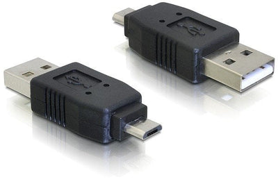 Delock Adapter USB 2.0 Typ Micro-b Male USB 2.0 Typ-a Male — image 1