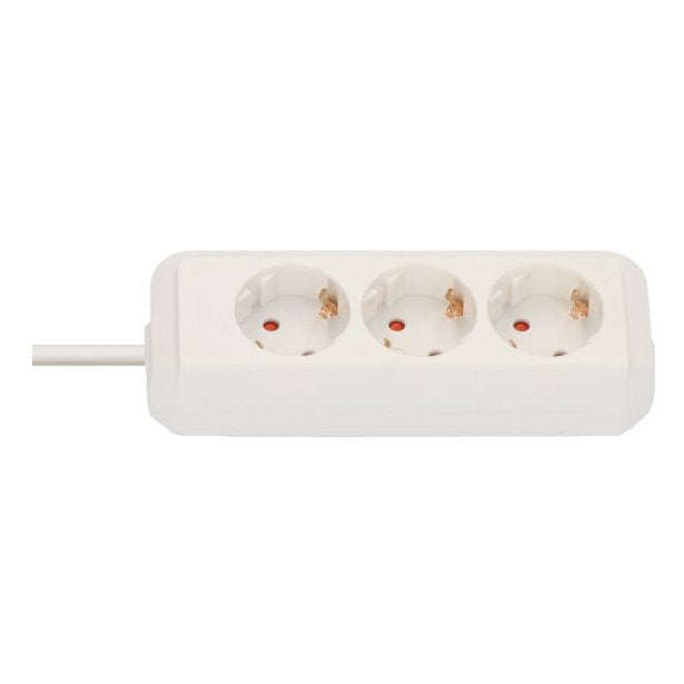 Brennenstuhl Eco-line Base Múltiple 5M 3 Salidas AC White