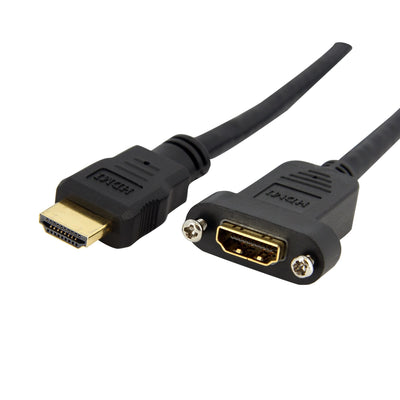 StarTech HDMI Cable M/H (alargo) 91CM Assembly Panel HDMIPNLFM3 — image 1
