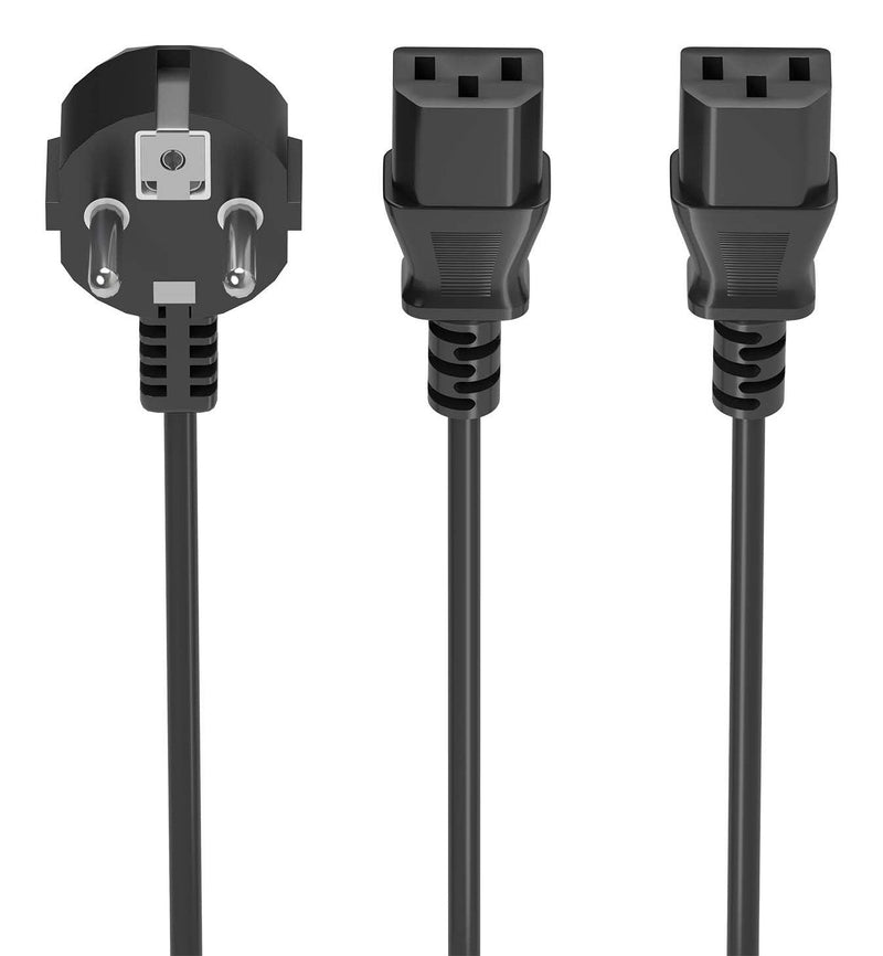 Aisens Cable Power Cpu, CEE7/M-2XC13/H, Black 3.0M