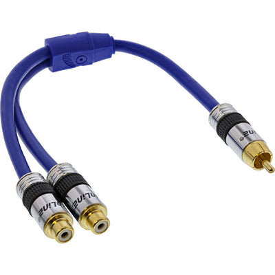 Inline Rca And -cable Premium 1X Rca Male a 2X Rca Female 25CM — image 1
