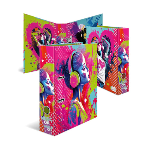 Herma Ring Binder A4 Cartón Music Girl — image 1