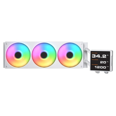 Cougar Refrigeracion Liquida CPU Poseidon Vimek Pro 360,ARGB, White CGR-PSDVPRGB-W-36 — image 1