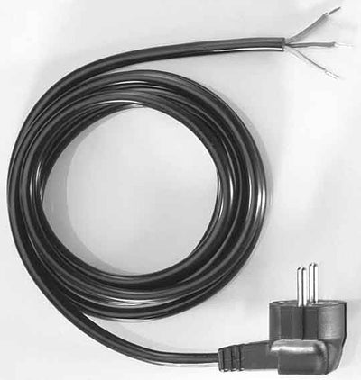 Bachmann Schutzkontakt Anschlussleitung, Black Länge 2M — image 1