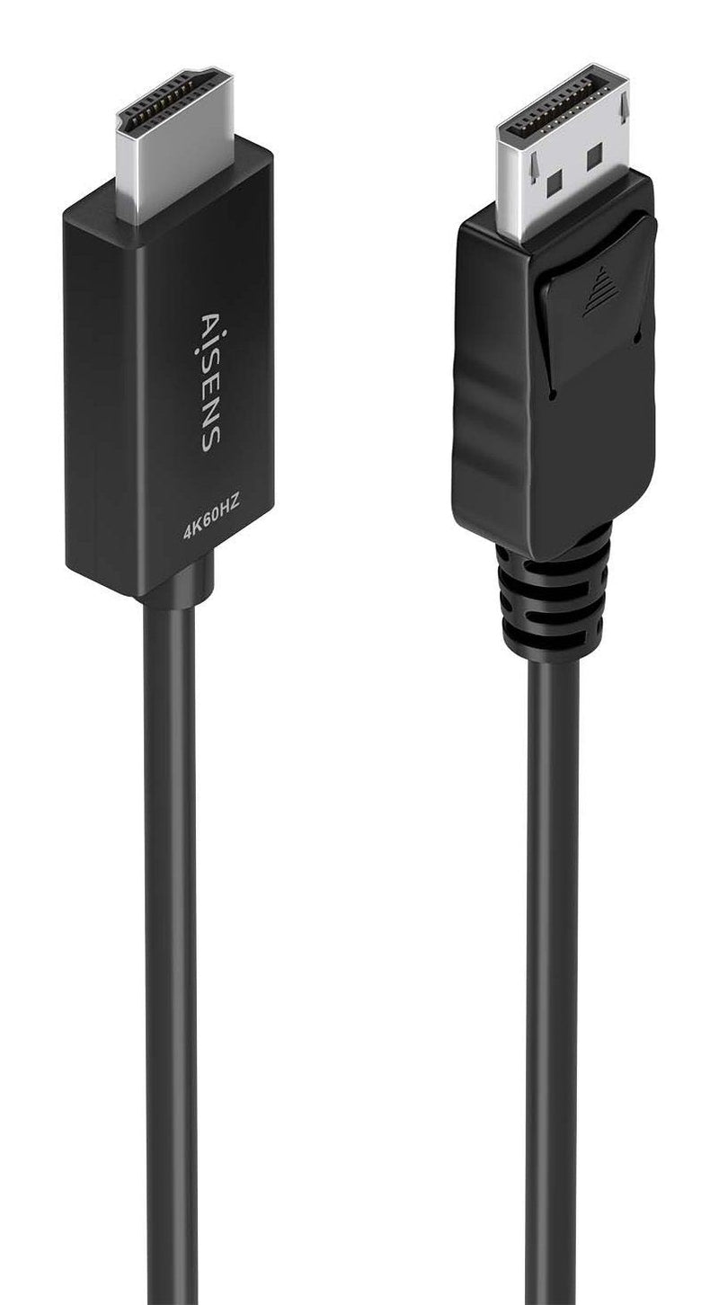 Aisens Cable Converter DisplayPort a HDMI 4K@60HZ, DP/M-hdmi/M, Black 1.0M