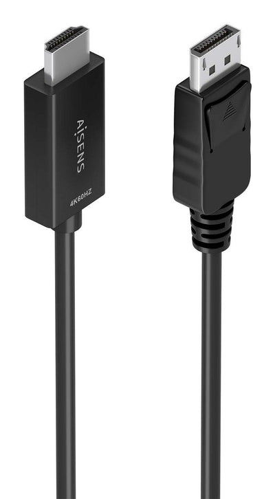 Aisens Cable Converter DisplayPort a HDMI 4K@60HZ, DP/M-hdmi/M, Black 0.6M — image 1
