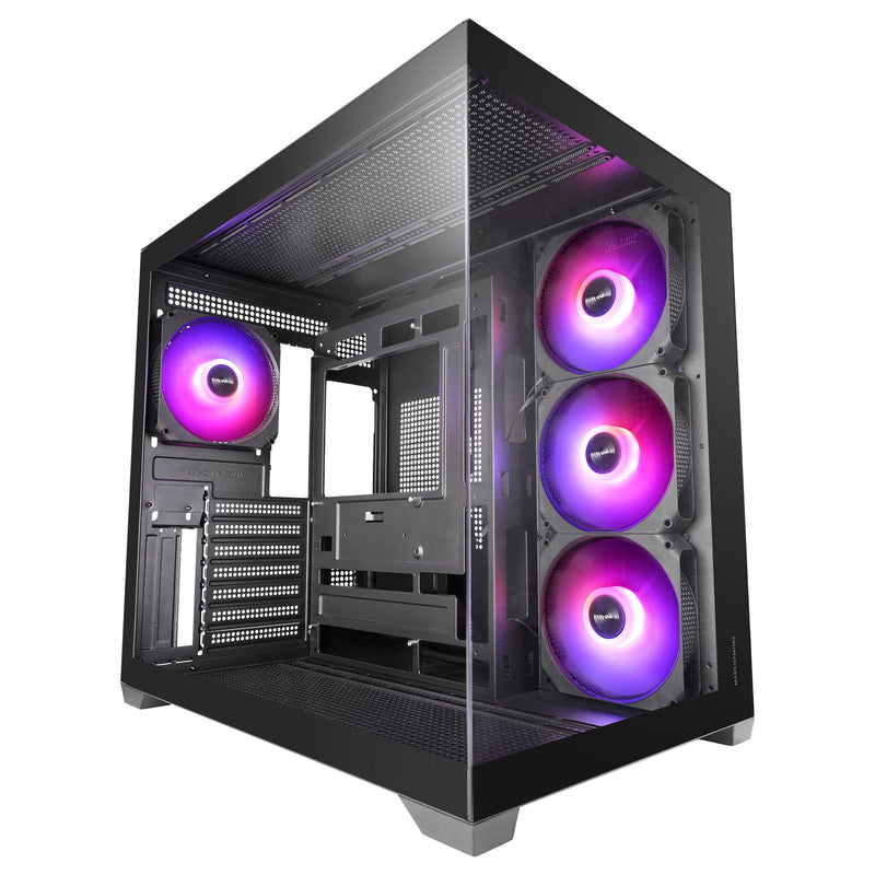 Mars Gaming PC Case ATX MCV5 Glass Tempered Panoramico ARGB GPU 416MM Black