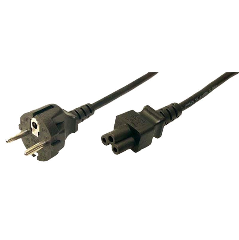 Logilink Cable Power CEE7/7A C5 (trebol) 1.80M Black CP093