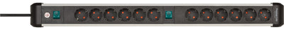 Brennenstuhl Power Strip Premium-alu-line Power Strip 12-FACH 3M H05VV-F 3G1,5 2X 6-FAC — image 1