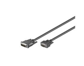 Microconnect 50990 Adapter Cable Vídeo 2M DVI-i VGA (d-sub) Black — image 1